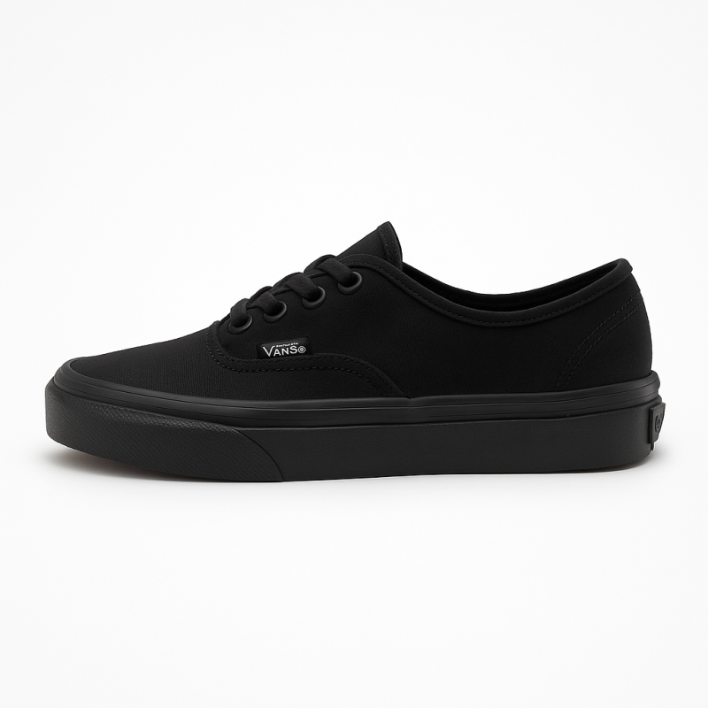 Alternative view of Vans Authentic Black/Black (Kids)