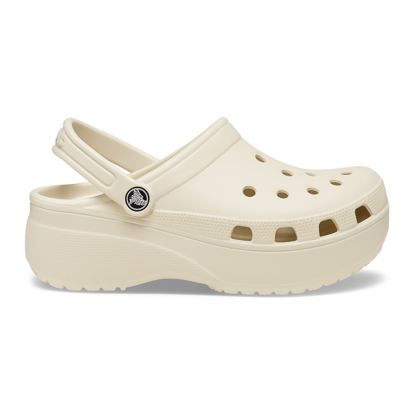 Crocs Classic Platform Clogs – Ladies Bone