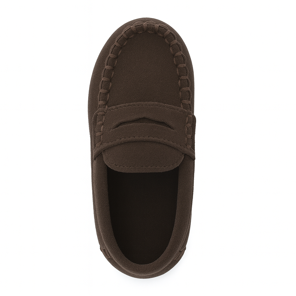 P Crouch & Co Infant Suede Loafer – Chocolate - Image 5