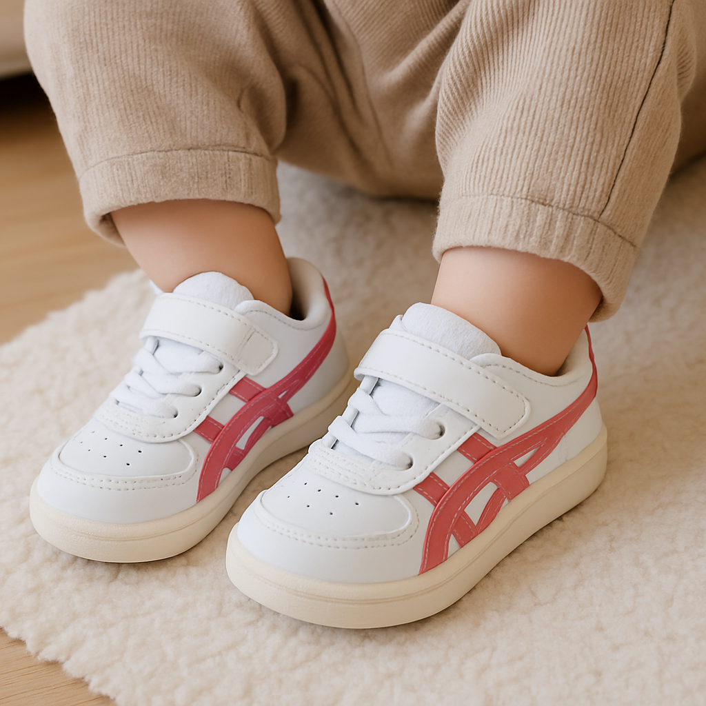 Tiger Leather Infants Footwear – GSM TS (White/Pink) - Image 7