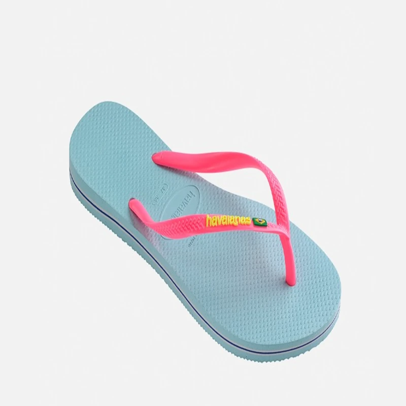 Alternative view of Havaianas Slim Brazil Blue Water (Kids)