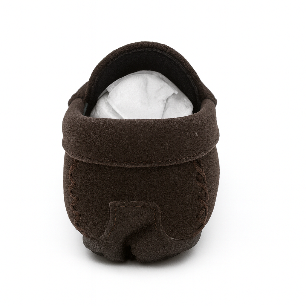 P Crouch & Co Infant Suede Loafer – Chocolate - Image 4