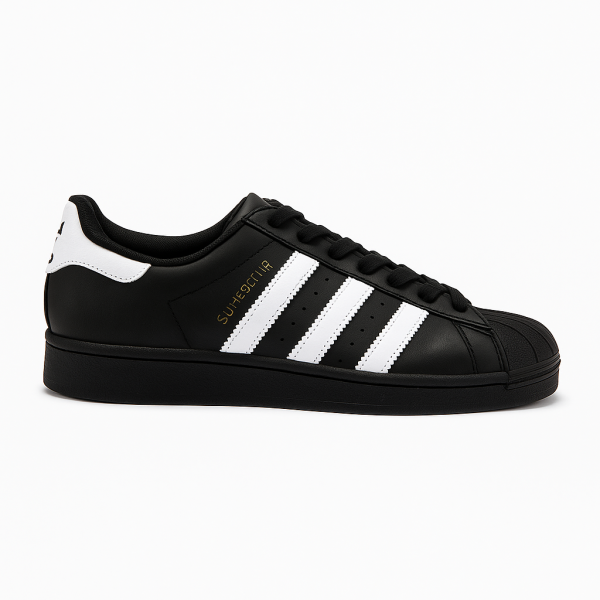 Alternative view of Adidas Superstar J – Core Black / Cloud White