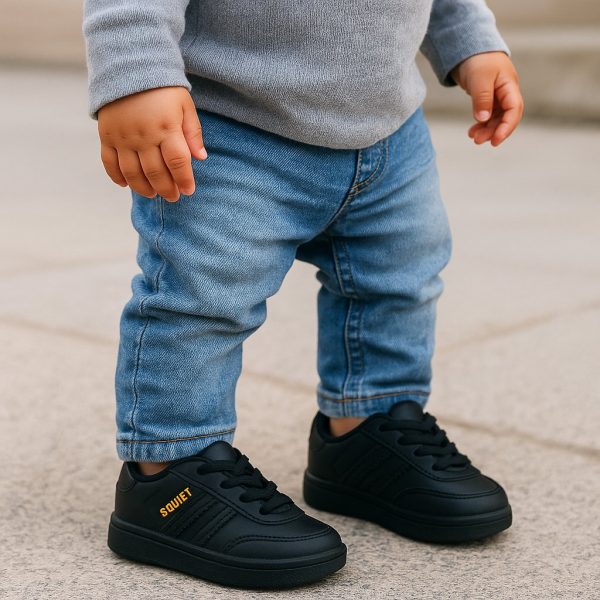 Soviet Infants Footwear – Isla Black Mono - Image 4