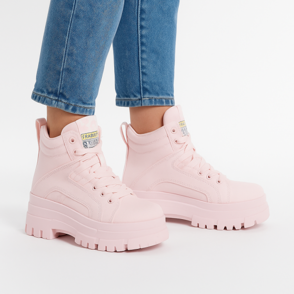 Buffalo Aspha Mid Boot – Rose - Image 7
