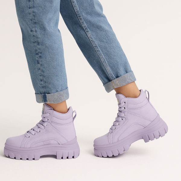 Buffalo Aspha Mid Boot – Lavender - Image 7
