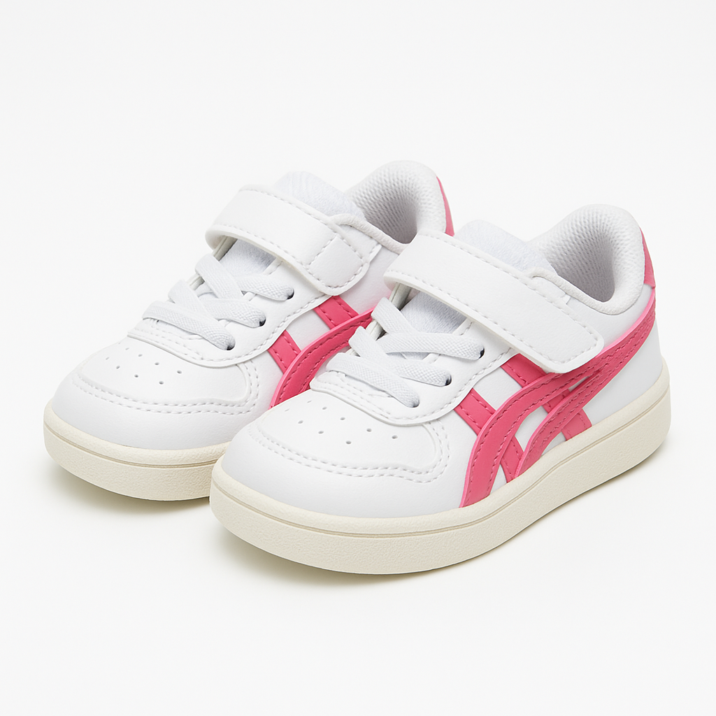 Tiger Leather Infants Footwear – GSM TS (White/Pink) - Image 2
