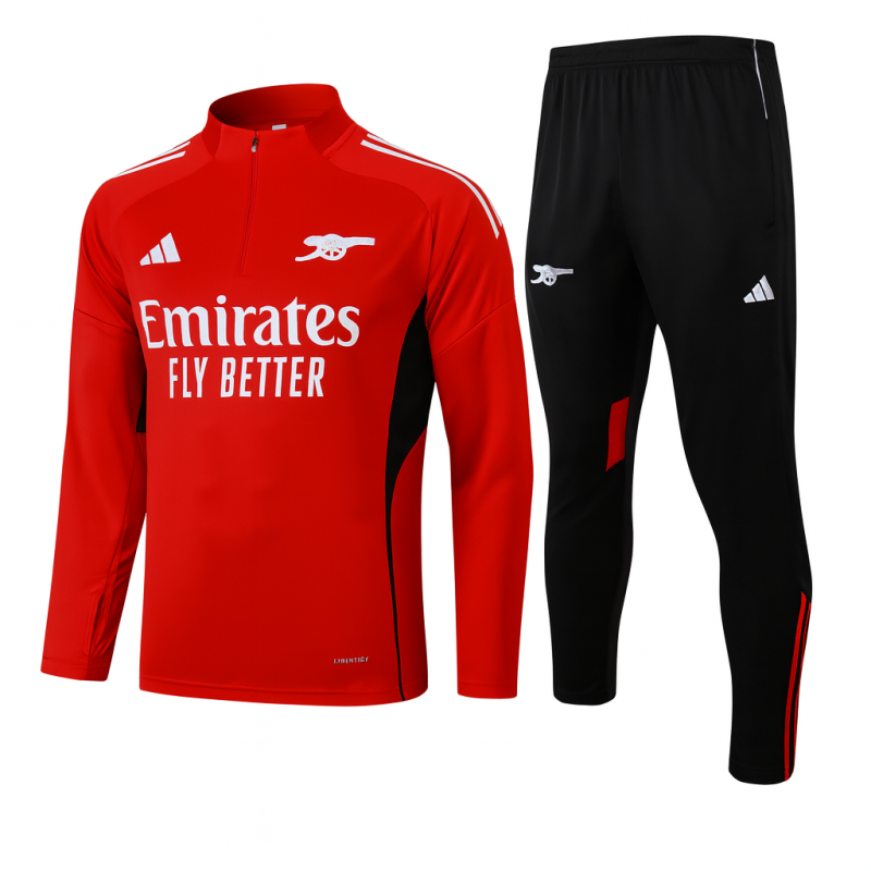 Arsenal 2025/26 Red Half-Zip Tracksuit Set (PRE-ORDER)