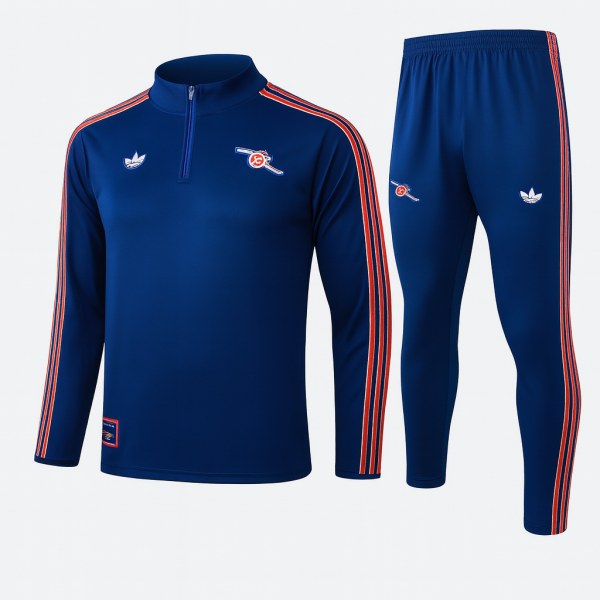 Arsenal 2025/26 Navy Originals Half-Zip Tracksuit Set (PRE-ORDER)