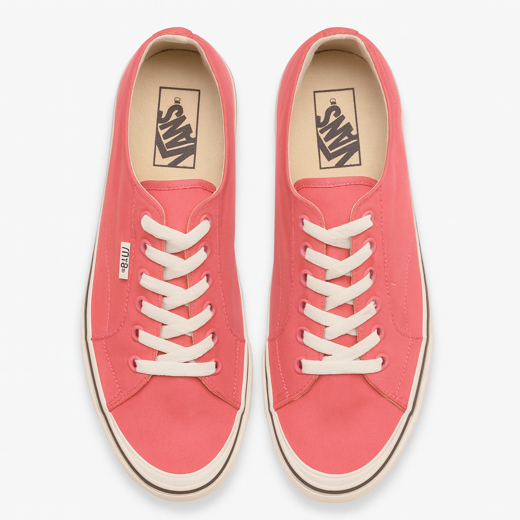 Pink Canvas Sneakers (Vans Style) – Clearance • Shop Soiled • Size 8 - Image 3