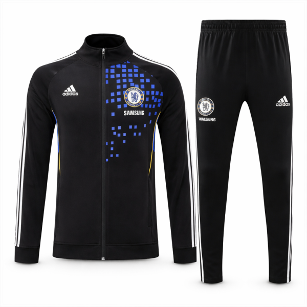 Chelsea 2010s Retro Tracksuit Set – Black