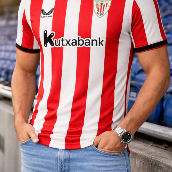 Alternative view of Athletic Bilbao 2025/26 Home Jersey – Pre-Order