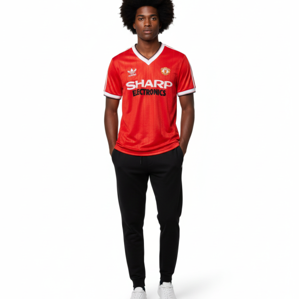 Alternative view of Manchester United 1982/83 Home Jersey – Vintage Replica (Pre-Order)