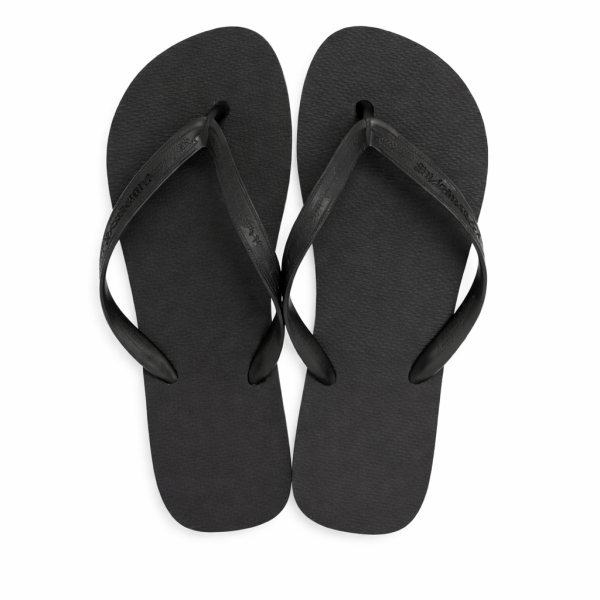 Havaianas 312 Leather Flip Flops – Top Black