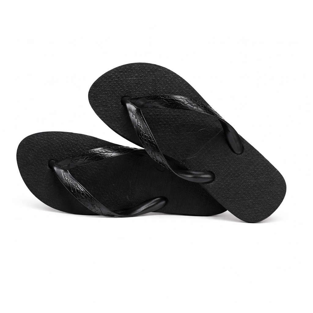 Havaianas 312 Leather Flip Flops – Top Black - Image 4