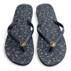 Polo Ladies Floral Print Flip Flops – Navy (Leather Strap | Summer Essential)