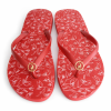 Polo Ladies Floral Print Flip Flops – Red (Leather Strap | Summer Essential)