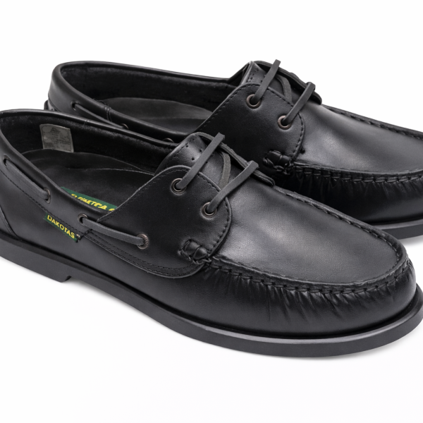Dakotas Bert Dockside Leather Shoe – Black