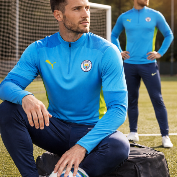 Alternative view of Manchester City 2025/26 Blue Half-Zip Training Tracksuit Set – PRE-ORDER