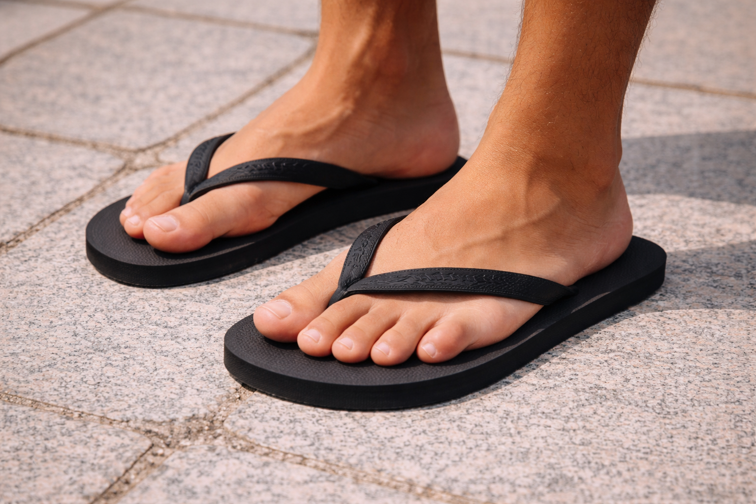 Havaianas 312 Leather Flip Flops – Top Black - Image 2