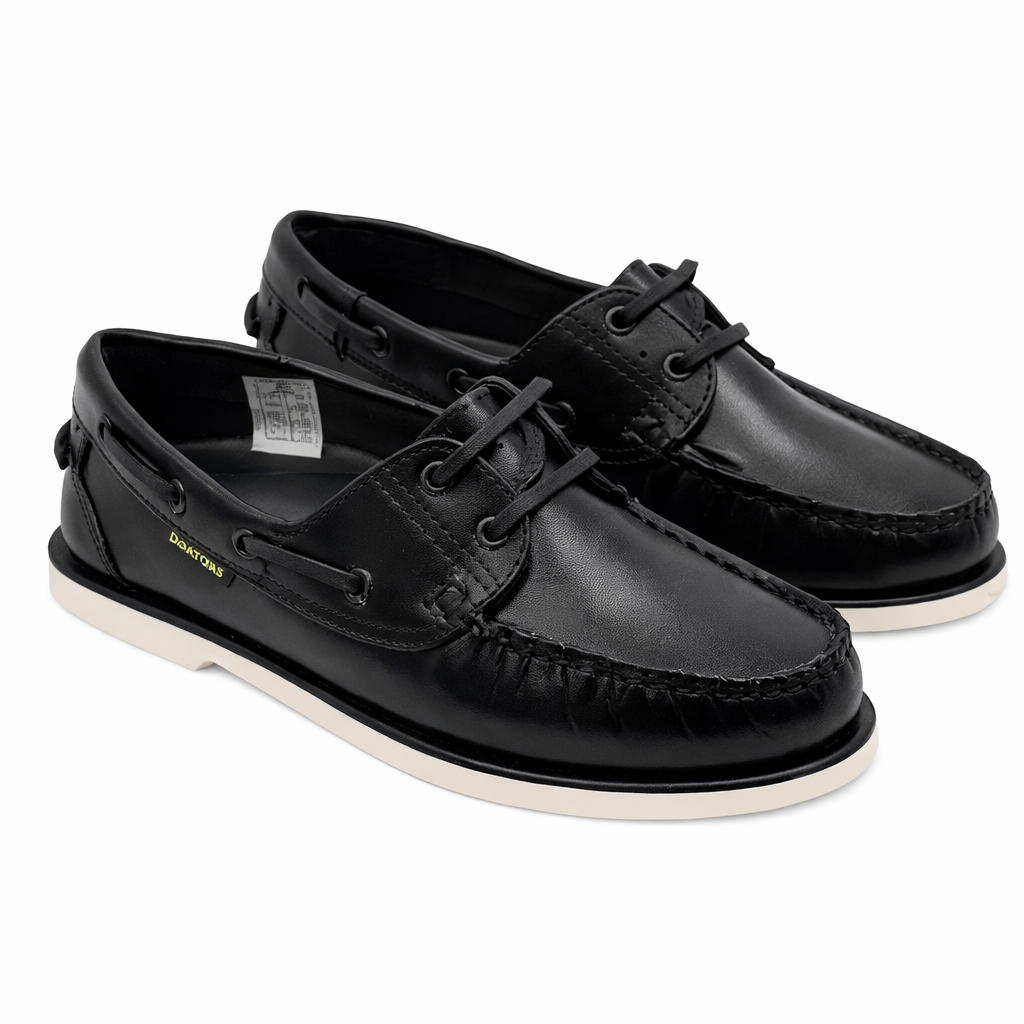 Dakotas Wes Dockside Leather Shoe – Black