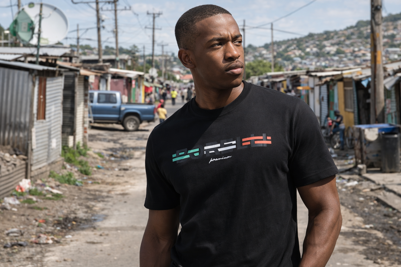 Borelli Baccio T-Shirt – Black | Premium Cotton Statement Tee - Image 2