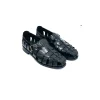 Dakotas Abell Genuine Leather Sandal – Black | Hand-Stitched Premium Comfort