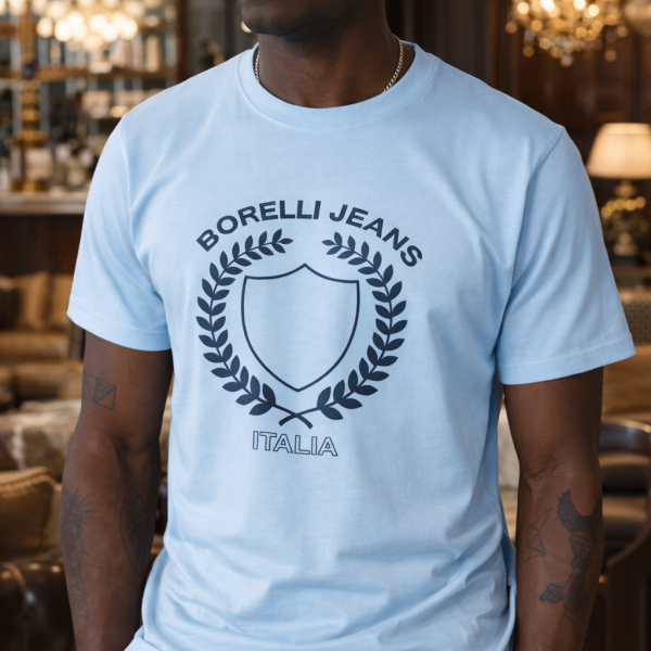 Alternative view of Alessio T-Shirt – Sky Blue