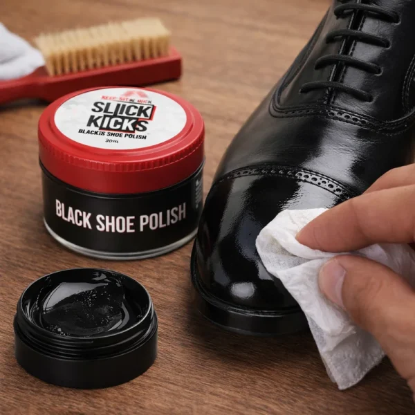 Alternative view of Slick Kicks Black Shoe Cream – Restore & Polish