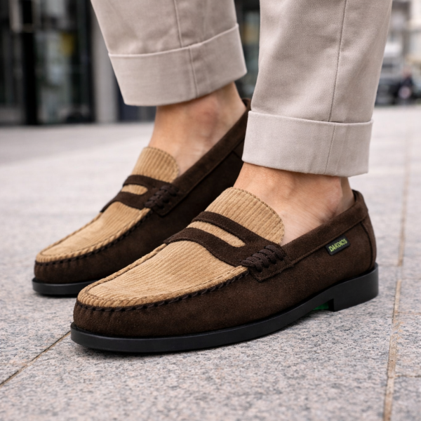 Dakotas Devon Casual Shoe – Tan/Choc | Genuine Leather Comfort Loafer (Limited Stock) - Image 4