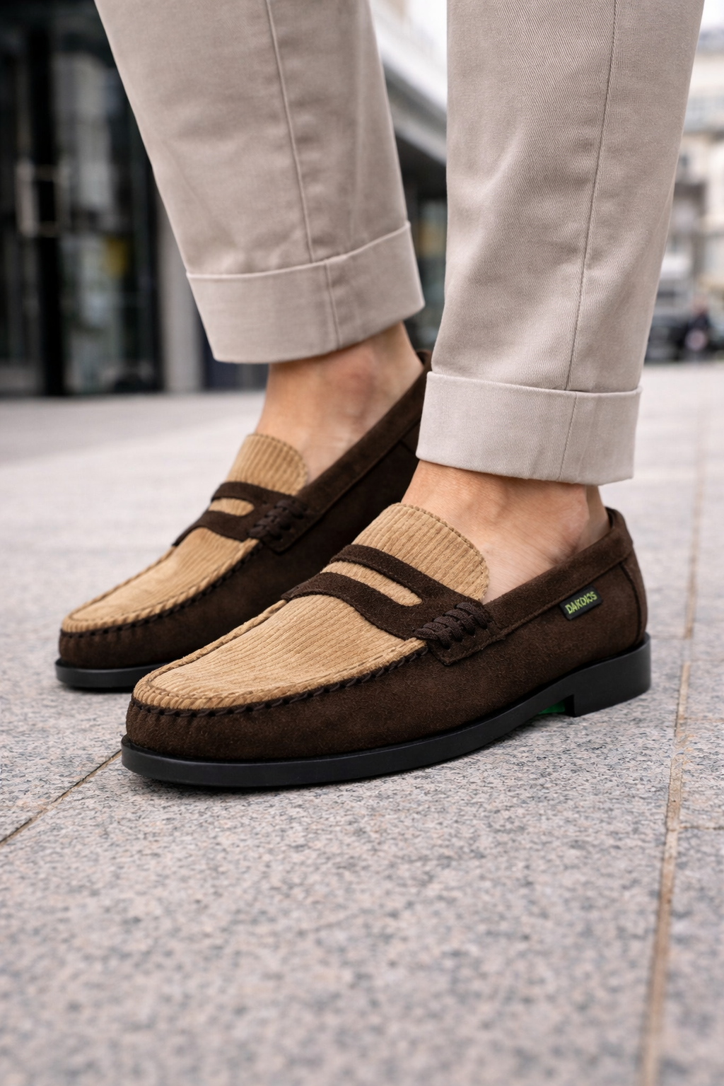 Dakotas Devon Casual Shoe – Tan/Choc | Genuine Leather Comfort Loafer (Limited Stock) - Image 4