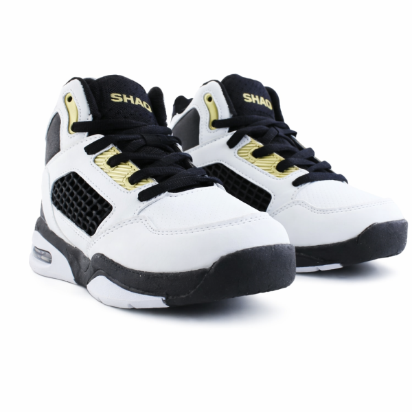Shaq Bankshot White Black Gold Men’s Sneakers – Limited Stock | Fast SA Delivery