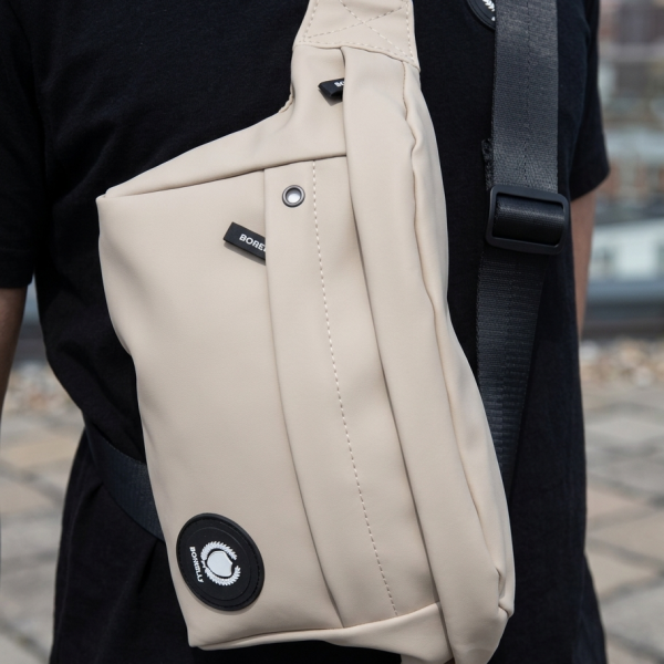 Alternative view of Borelli Claudio Crossbody Bag – Sand (Waterproof Sling Bag)