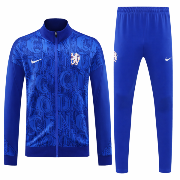 Chelsea 2025/26 Blue Full-Zip Tracksuit Set – PRE-ORDER (Bulk Shipment Model)
