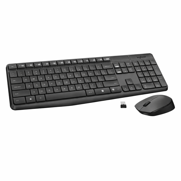 Logitech MK235 Wireless Keyboard and Mouse Combo | Reliable 2.4GHz USB Set