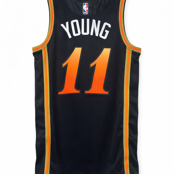 Alternative view of Atlanta Hawks 2023 City Edition Black Jersey (PRE-ORDER – Monthly Drop)
