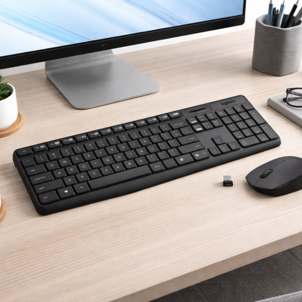 Alternative view of Logitech MK235 Wireless Keyboard and Mouse Combo | Reliable 2.4GHz USB Set