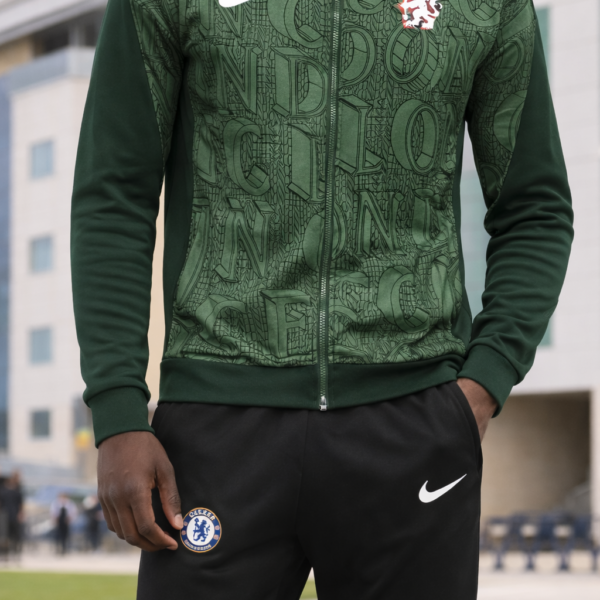 Alternative view of Chelsea 2025/26 Green Full-Zip Tracksuit Set – PRE-ORDER