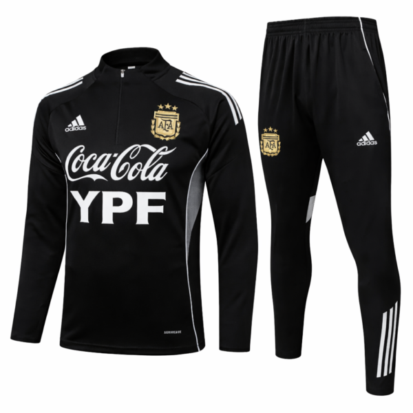 Argentina 2025/26 Black Half-Zip Tracksuit Set – PRE-ORDER (20–25 Day Delivery)