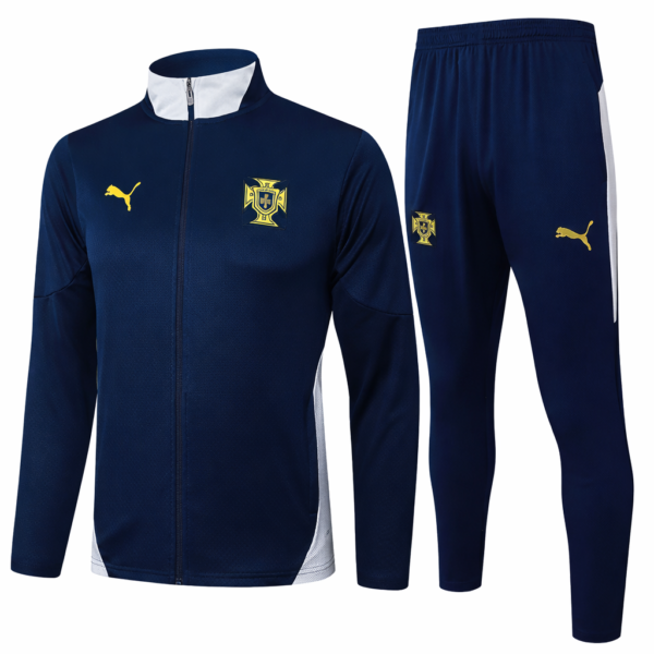 Portugal 2025/26 Navy Full-Zip Training Tracksuit Set – PRE-ORDER (Arrives ±20 Days After Bulk Shipment)