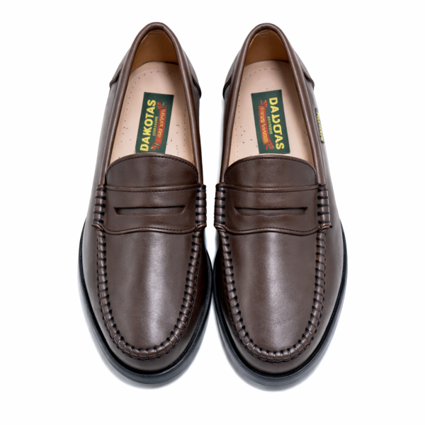 Alternative view of Dakotas Porter Casual Shoe – Choc Genuine Leather Penny Loafer