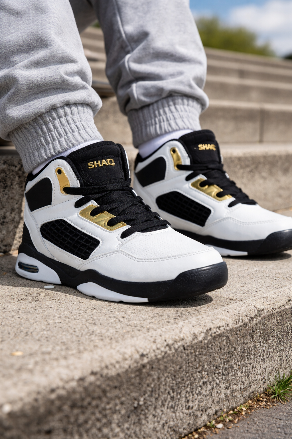 Shaq Bankshot White Black Gold Men’s Sneakers – Limited Stock | Fast SA Delivery - Image 5