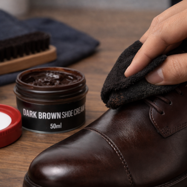 Alternative view of Slick Kicks Shoe Polish Cream – Dark Brown 50ml