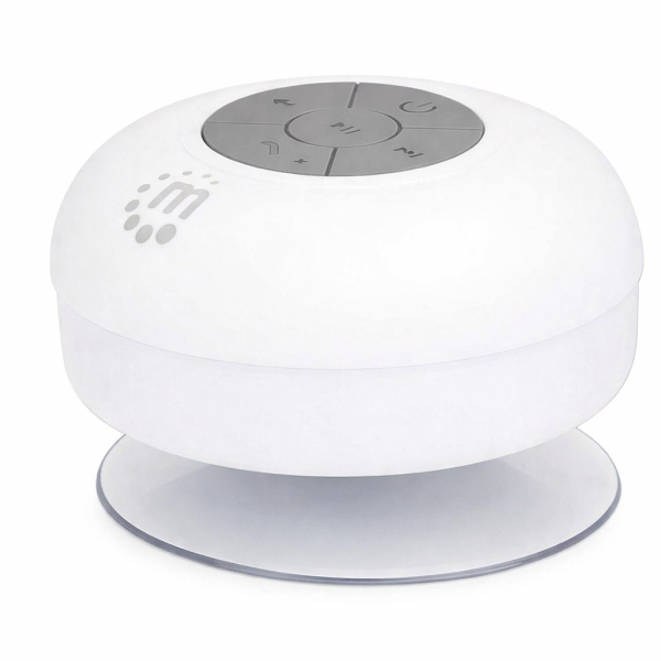 Shower Vibes Bluetooth Speaker – Waterproof Music Anywhere (White)