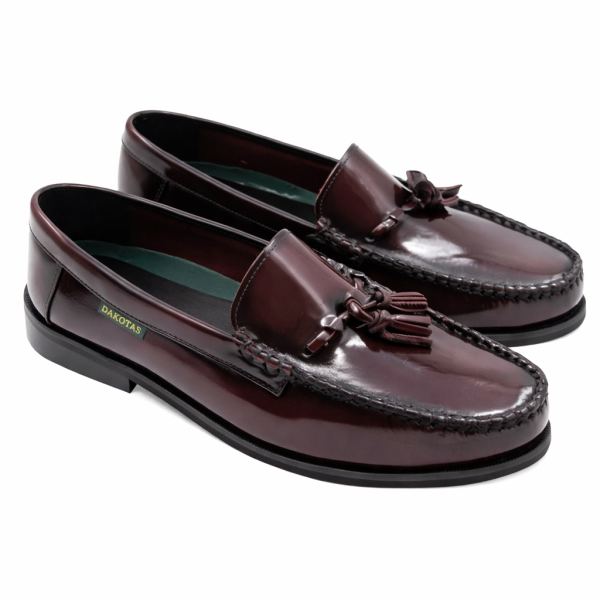 Dakotas Tommy Hi-Shine Moc – Burgundy | Genuine Leather Smart Loafer (Limited Stock)