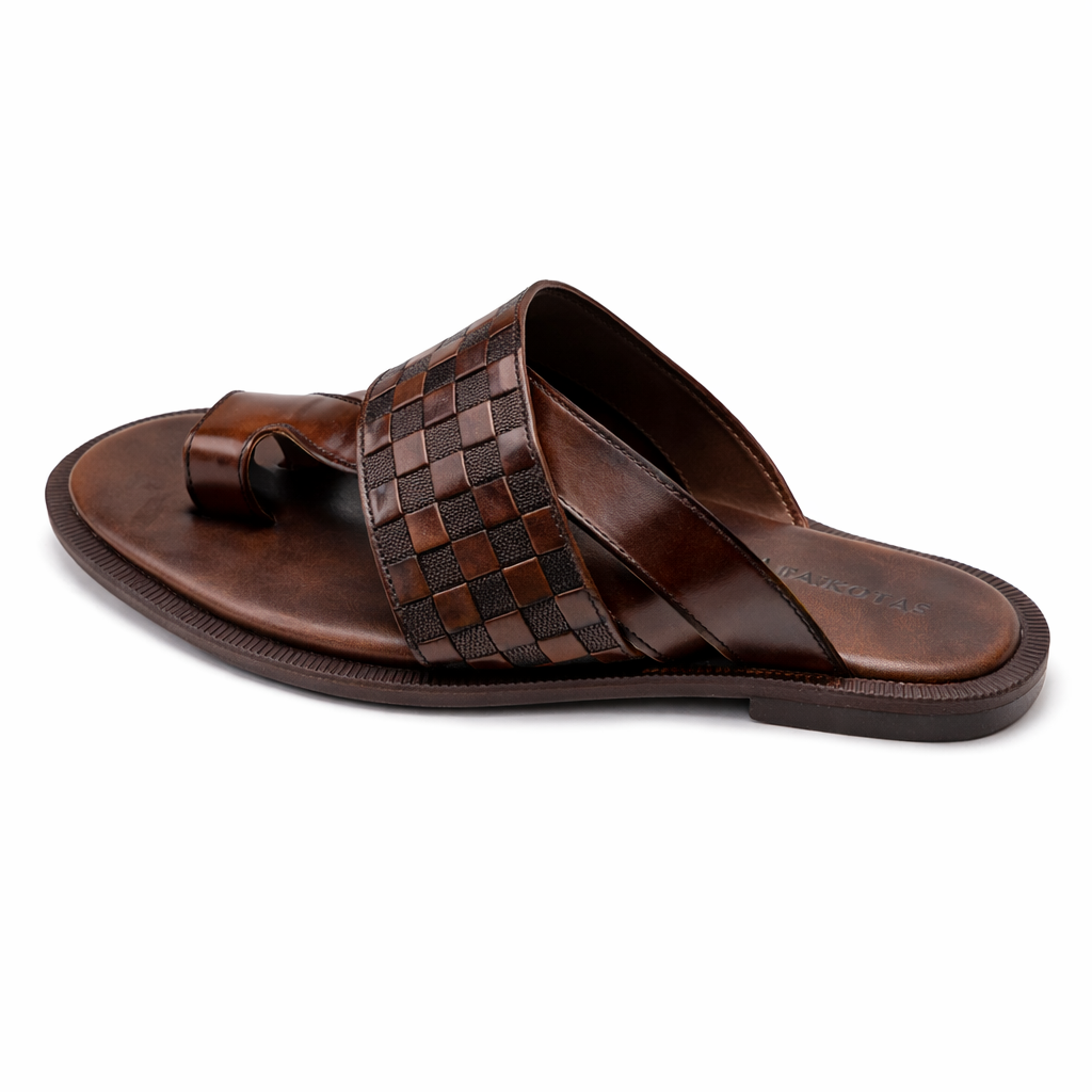 Dakotas Amos Genuine Leather Sandal – Brown - Image 2