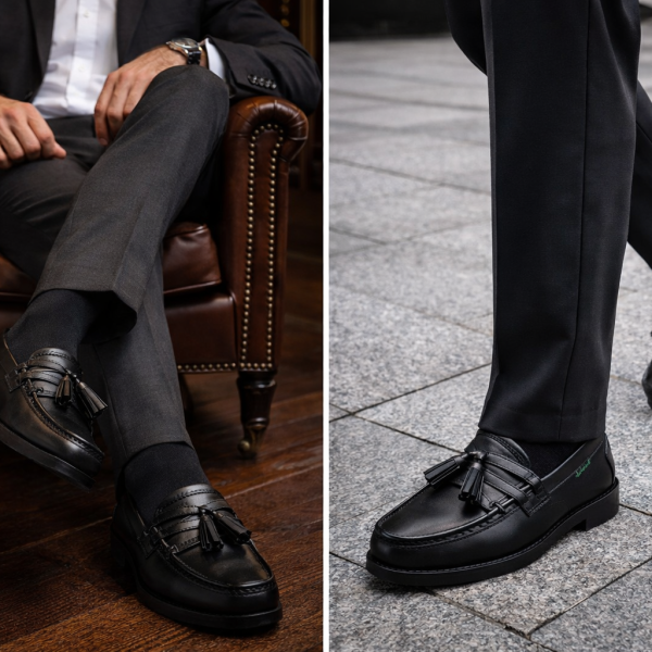 Dakotas Trevor Casual Shoe – Black | Genuine Leather Tassel Loafer (Handmade) - Image 3