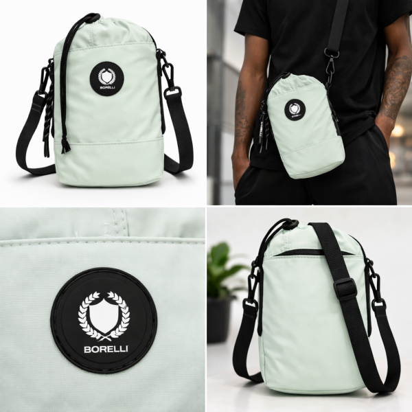 Borelli Emilio Compact Crossbody Bag – Mint Green