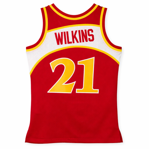 Alternative view of Atlanta Hawks Dominique Wilkins #21 Jersey (PRE-ORDER – Monthly Drop)