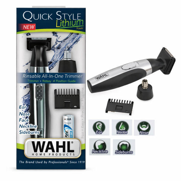 Alternative view of Wahl All-In-One Quick Style Lithium Trimmer – Ear, Nose, Face & Neckline Grooming Kit